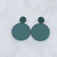thumbnail image 1 of Pendientes de pintura en aerosol redondos grandes de 15 colores para otoño e invierno, pendientes de temperamento acrílico, pendientes simples para mujer, 1 of 4