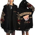 thumbnail image 1 of Sudadera con capucha y cremallera con estampado de tendencia Straykids Seungmin Korea, 1 of 1