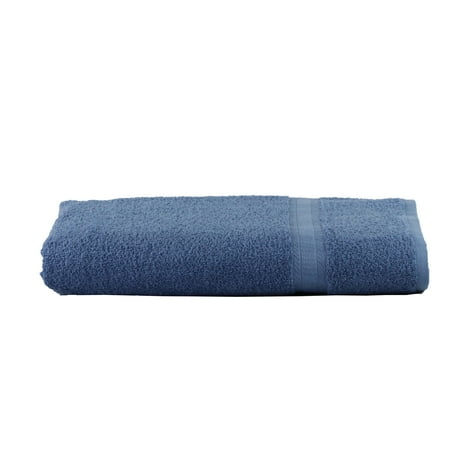 Mainstays Basic Bath Collection - Single Bath Sheet, Solid Blue