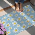 thumbnail image 4 of Light Blue Daisy Flower Pattern Door Rugs,Washable Non Slip Door Mats Indoor,Decorative Door Mats,Entry Mat Indoor for Entrance,Bedroom,Kitchen,Bathroom,20"x32", 4 of 6