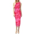 thumbnail image 2 of Summer Dresses for Women 2025 Dresses Summer Spring And Summer-neck Solid Color Slim Backless Suspender Dress Pink M, 2 of 7