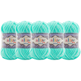 thumbnail image 1 of ESTAMBRE VELLUTO ALIZE TIPO CHENILLE CON 5 PZAS DE 100GRS C/U MISMO COLOR, 1 of 4