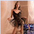 thumbnail image 1 of Lencería sexy con tirantes y encaje para mujer, perspectiva de malla, tentación, pasión, traje caliente, 1 of 6