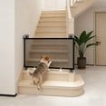 thumbnail image 4 of Extra Wide No Drill Pet Barrier, Foldable Pet Gate for Large Openings, Zippered Door for Easy Access, Escape Proof Indoor Fence for Cats and Dogs, Durable Home Protection, 4 of 6