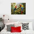 thumbnail image 4 of Nawypu Bathroom Decor Wall Art Parrot Bird Pictures Tropical Colorful Canvas Framed, 4 of 4