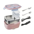 thumbnail image 2 of Siruishop Electric Lunch Box Convenient Food Heater Food Warmer for Outdoor Car Office Pink Gray, 2 of 8