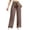 Coffee, variant on PEXLYCLU Palazzo Pants for Women, Palazzo Pants for Women Dressy, Wide Leg Pants for Women High Waisted Palazzo Pants Work Casual Flowy Tie Knot Trousers With Pockets, Army Green L