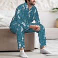 thumbnail image 7 of Uemuo Cozy Winter Socks Pattern Pattern 2-Piece Loungewear Set - Men’s Soft Sleepwear, Cozy Winter PJs, Comfy Sleep Set-Large, 7 of 7