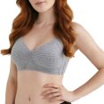 thumbnail image 5 of Ohufall Womens Sports Bra Seamless Shockproof Wireless Bralette Comfortable Push Up Removable Straps Daily Bras, 5 of 6