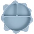 thumbnail image 1 of MasteelfCA Assiette Bébé en Silicone Assiette Divisée Bol Antidérapant en Forme de Soleil Plat Alimentaire, 1 of 7
