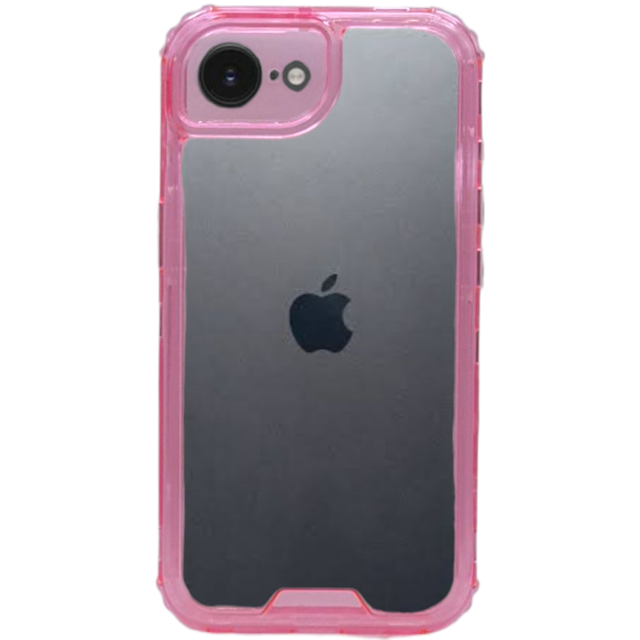 Funda Otter 360 Contorno De Color Uso Rudo Para iPhone 16e Rosa Más 2 Micas De Cristal