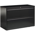 thumbnail image 4 of Pemberly Row 42-in Wide Metal 2 Drawer Lateral Filing Cabinet Black, 4 of 4