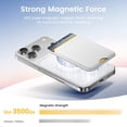 thumbnail image 2 of VIPQV Magnetic Phone Wallet, 3-Card Holder with RFID Blocking for iPhone 17/16/15/14/13/12,White, 2 of 5
