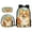 Corgi Dog Flower, variant on Kuiaobaty Cat Rose Leaf Pattern 3 Pcs Backpack Elementary Preschool School Bag with Lunch Box Pencil Case Set for Boys Girls Large Capacity Bookbag Travel Bagpack Daypack Rucksack
