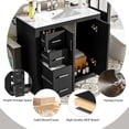 thumbnail image 5 of 36'' Bathroom Vanity with Ceramic Sink Combo, Solid Wood Frame Bathroom Storage Cabinet, Freestanding Vanity Set with 3 Drawers, 5 of 9
