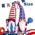 thumbnail image 3 of FeiFu Independence Day Gnome Doll Memorial Day Decorations for Home Handmade Gnome Faceless Doll for Memorial Day Veterans Day Standing Figurine for 4th of July Gift, 3 of 5