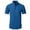 M10-Dark Blue, variant on Mens Clothing Short Sleeve Dress Shirts Performance 4 Way Stretch Frees Button Down Shirt 42 Black