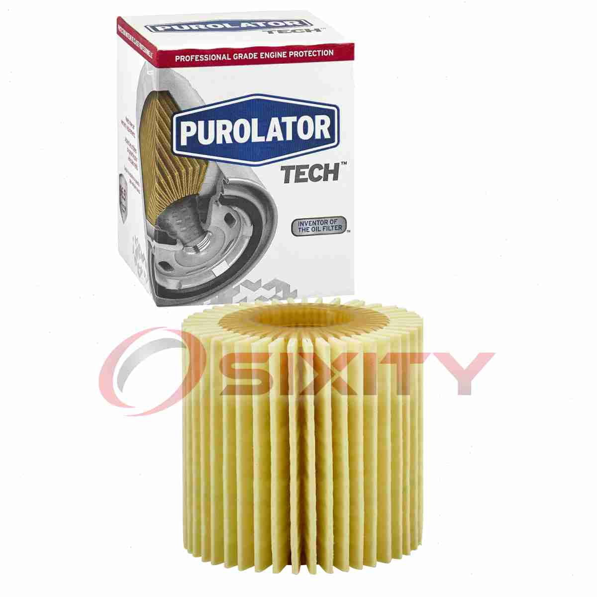 Purolator TECH Engine Oil Filter compatible with Toyota Highlander 2.5L 2.7L 3.5L L4 V6 2008-2020