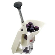Norpro Deluxe Cherry Pitter with Clamp - Manual Cherry Pitter - White