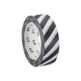 thumbnail image 3 of Uxcell Holographic Washi Tape 0.59 Inch x 10.93 Yards, 1 Roll Self Adhesive Stripe Pattern Masking Sticker, Light Gray, 3 of 6