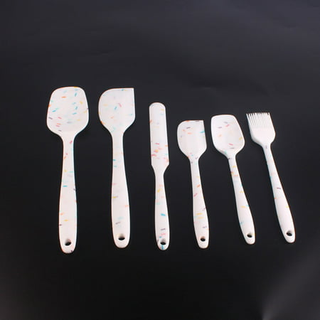 

6pcs Silicone Cake Spatulas Set Multifunction Icing Smoother Kitchen Gadget Baking Tools for Butter Cream