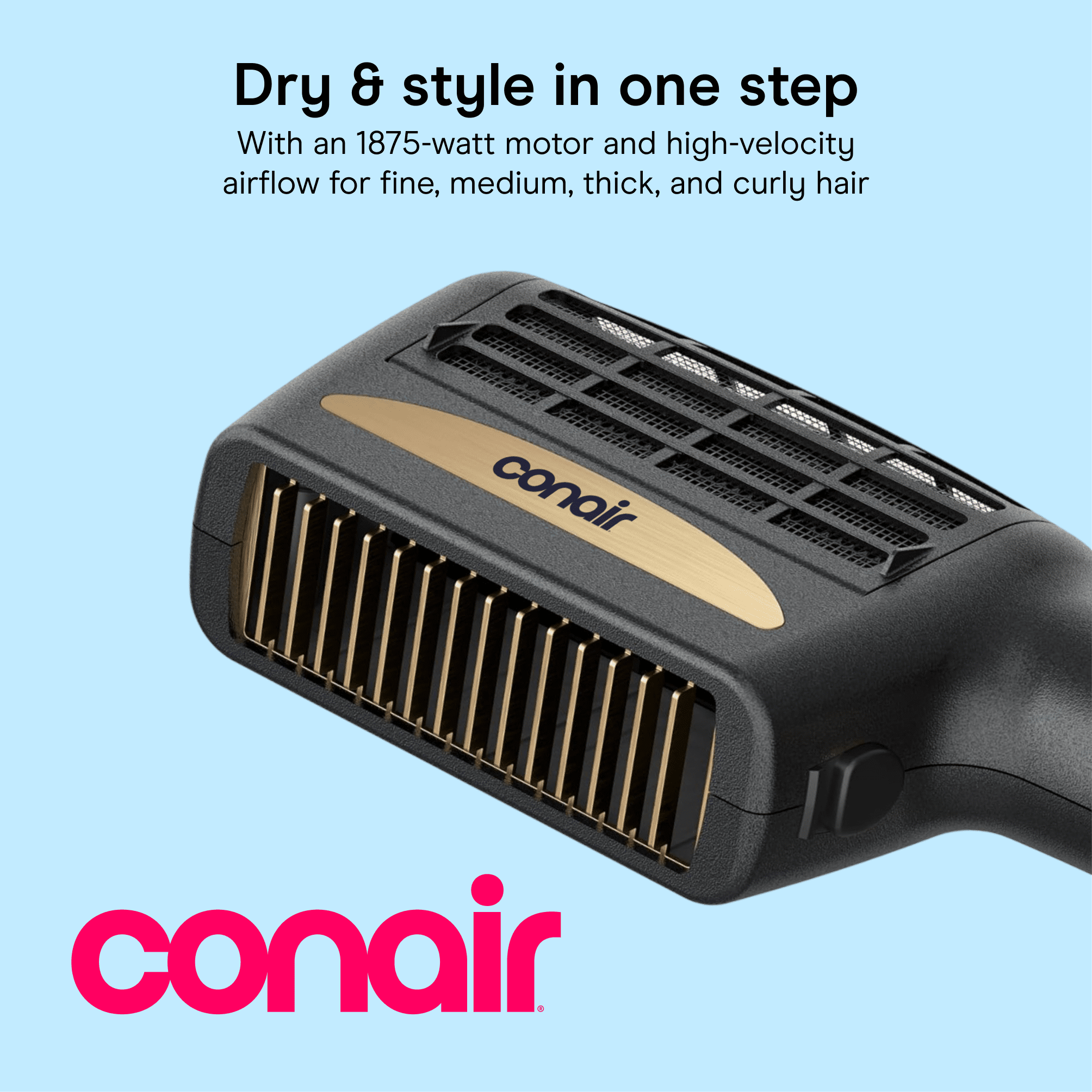 InfinitiPRO by Conair Gold 1875W 3-in-1 Styler Dual Switch Dryer