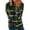 Army Green-A, variant on Women's Fashion Casual Long Sleeve Print Color Matching T Shirt Slim Top