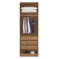 thumbnail image 2 of Closet 2 Puertas 3 Cajones Blanco/Café Ropero Modelo 71140-153, 2 of 8