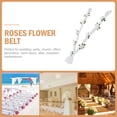 thumbnail image 3 of FENGGUIQU White Wedding Car Flower Decoration Set, Lifelike Plastic Rose Belt for Party, Church, and Event Decor, 3 of 8