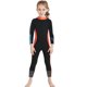 thumbnail image 2 of Traje de baño para niños de 2,5 mm para bucear, traje de baño para niños, para bucear, nadar a la deriva, borde naranja negro S, 2 of 10
