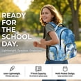 thumbnail image 6 of FKELYI Marble Blue Sea Turtle Print 17 Inch School Backpack for Boys & Girls Spacious Schoolbag for Elementary Student Casual Daypack Lightweight Book Bag Travel Bags, 6 of 7