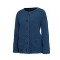 thumbnail image 3 of Innerwin Veste Cardigan Manteau Long à Manches Longues pour Femmes Bleu Marine TTG, 3 of 8