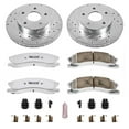 thumbnail image 3 of PowerStop Front Z26 Street Warrior Carbon-Fiber Ceramic Brake Pad and Drilled and Slotted Rotor Kit Fits: JEEP Select Models K2149-26, 3 of 9