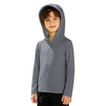 thumbnail image 5 of Bigetiay Sun UPF 50+ Beach Hooded Rash Guard for Boys – Long Sleeve Pullover Sun Shirt with Raglan Sleeves for Kids, Size 3-4 Years, 5 of 6