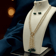 thumbnail image 2 of Kajaro Designs Jewels Pearl Beaded Kundan Necklace with Earrings for Women | Wedding and Festivals  Jewelry, 2 of 4