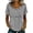 Grey, variant on uvwlwu Womens Summer Tops,Loose Fit Short Sleeve Blouse Blend Hollow Out Yoke Boho Casual Top for Summer,XL