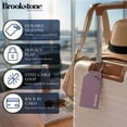 thumbnail image 3 of Brookstone Luggage Tags Name Card Travel Tags for Luggage with Steel Loop Fastener 2 Pack Set, 3 of 6