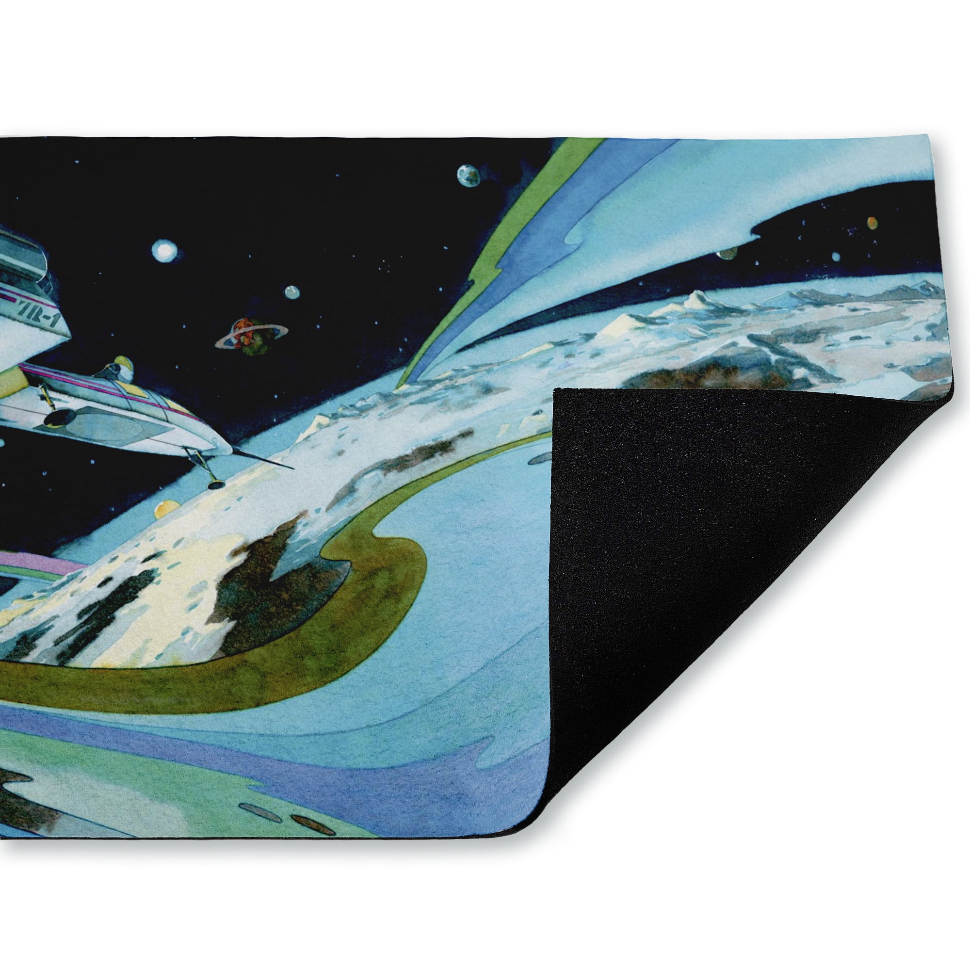 Stupell Industries Futuristic Space Orbit Printed Outdoor Door Floor Mat, design by The Saturday Evening Post