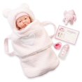 thumbnail image 4 of JC Toys, La Newborn Nursery 15.5" Soft Body Baby Doll 8 piece Gift Set-Deluxe Carry Fabric Basket-with Accessories-Pink Elephant Theme-Ages 2+, 4 of 6