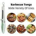 thumbnail image 3 of Kitchen Tongs 9 Inch Silicone Tongs Set of 2 Food Safe Silicone Cooking Tongs Non-Slip Locking BBQ Tongs Serving Tongs Salad Tongs with Stainless Ste, 3 of 3