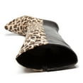 thumbnail image 6 of Ferwind Women's Tall Boots Leopard Texture Animal Print Faux Fur Upper Adult Black/Leopard  8, 6 of 8
