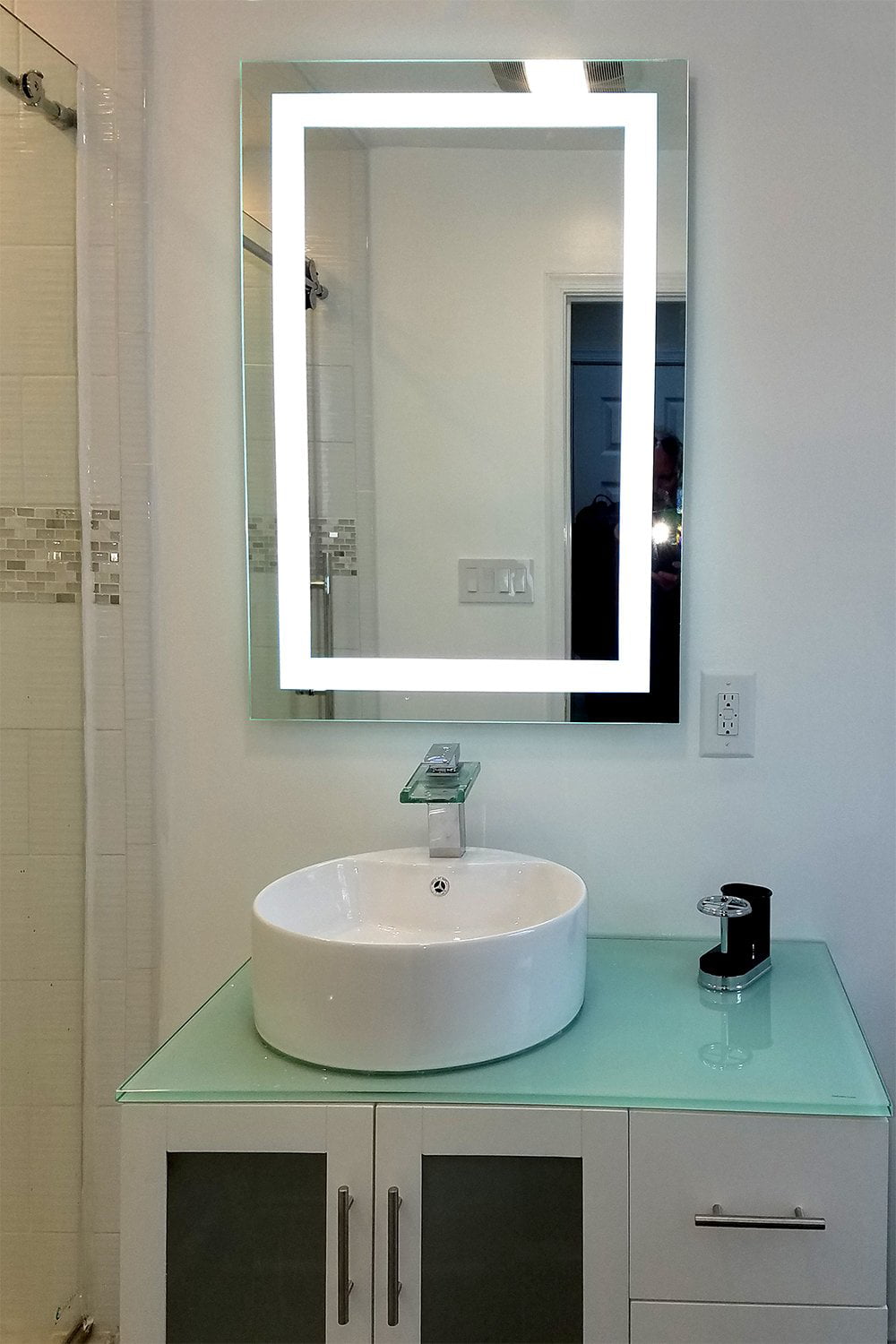 Wall Mounted Lighted Vanity Mirror LED MAM84848 Commercial Grade 48x48