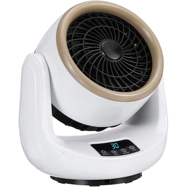 Mini calentador de ventilador eléctrico de 2000 W y ventilador de cerámica con control remoto Calentador de espacio eléctrico portátil Calentador de mesa pequeño para uso en interiores en invierno esquí esquí Gafas de esquí