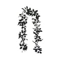 thumbnail image 2 of Gqtwoy Halloween Artificial Black Rose Garland, Spooky Decoration, Durable Cloth, Perfect for Mantels and Party Backdrops, Creepy Atmosphere, Haunted House Decor, 2 of 6
