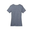 thumbnail image 2 of District Adult Female Women Plain Short Sleeves T-Shirt Hthrd Navy Medium, 2 of 4