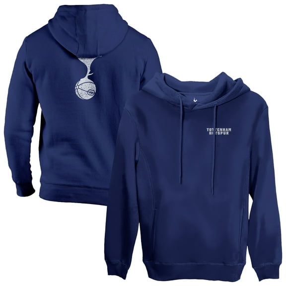 Men's 1863FC  Navy Tottenham Hotspur Wordmark Fleece Pullover Hoodie
