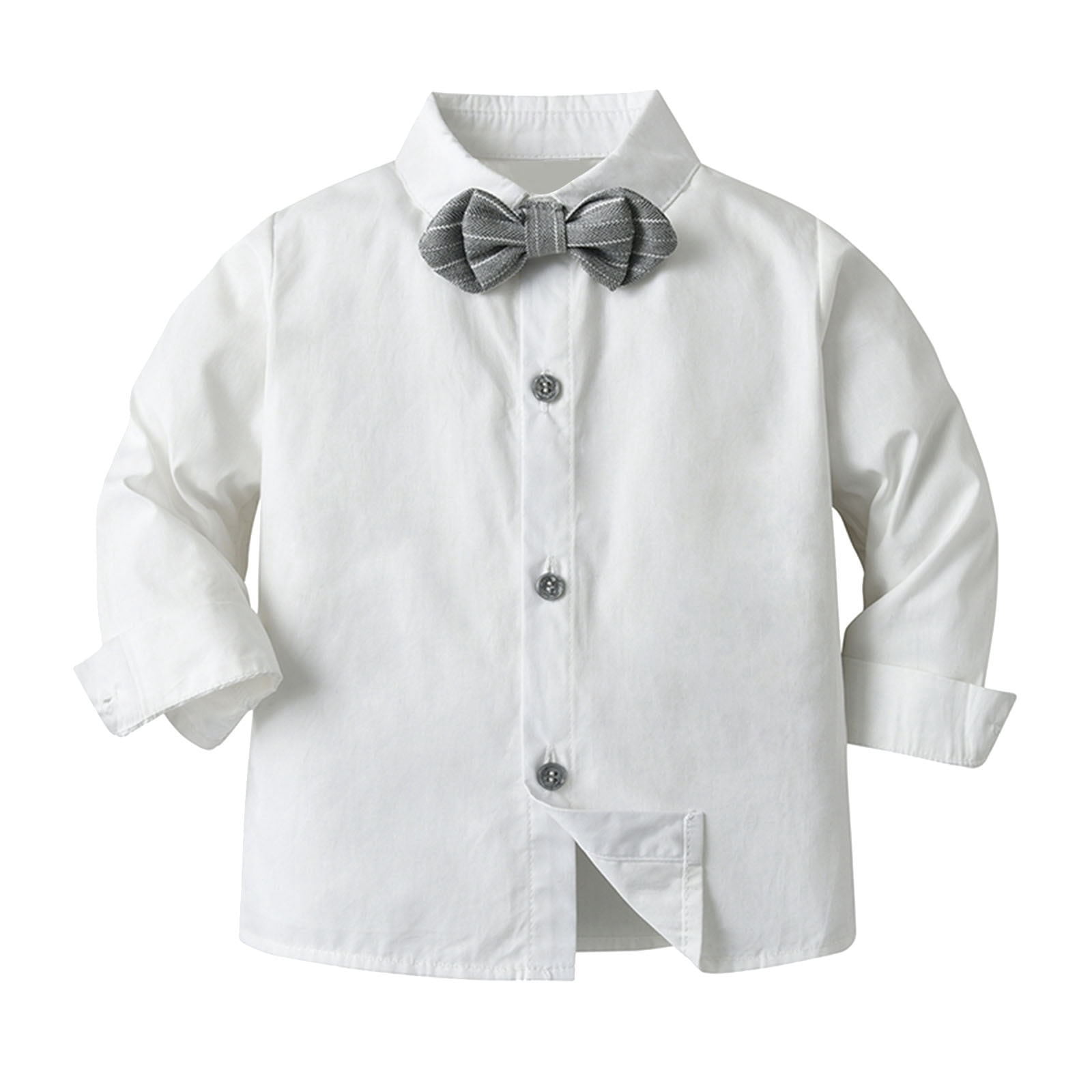Gubotare Boys Wedding Outfit Boys Formal Suit Vest Kids Button Adjustable Back Strap Toddler Vests 5T 6T,(Light Gray 5-6 Years)