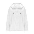 thumbnail image 4 of Admvng Rain Coats for Women Loose Fit Portable Waterproof Lightweight Jackets Raincoat Hiking Windbreaker Jacket with Hood S-2XL, 4 of 9