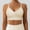 White, variant on AEXTO Women's Open Back Sports Bra Adjustable Spaghetti Strap Seamless Low Impact Workout Gym Yoga Bra with Removable Pads