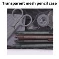 thumbnail image 3 of Steadline Clear Mesh Exam Pencil Case, Nylon Mesh Zipper Pen Case Bag, Makeup Bag for Women, Portable Office campus Stationery Storage Pouch for Adults, 3 of 8